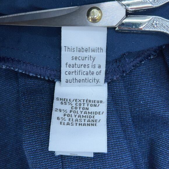 Diane Von Furstenberg DVF Womens Size 2 Genesis Pants Navy Blue Stretch - Picture 12 of 14